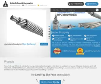 Anishindustrial.com(Anish Industrial Corporation) Screenshot