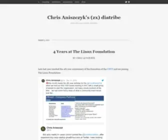 Aniszczyk.org(Chris Aniszczyk's (zx) diatribe) Screenshot