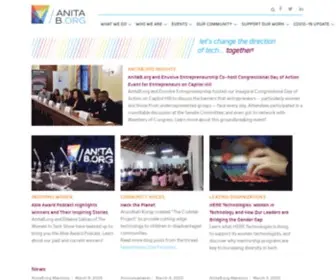 Anitaborg.org(Women transform technology) Screenshot