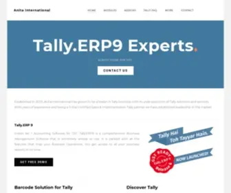 Anitainternational.com(Tally.ERP9) Screenshot