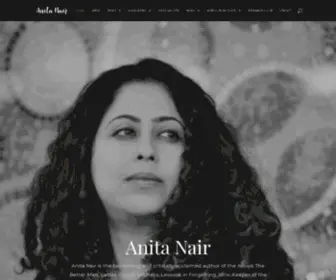 Anitanair.net(Anita Nair bestselling Indian author of English fiction) Screenshot