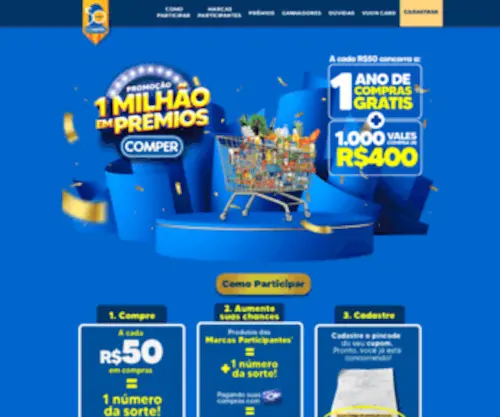 Aniversariocomper.com.br(Aniversário Comper Home) Screenshot