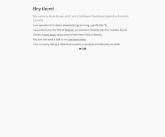 Anjagusev.com(Anja Gusev's Portfolio) Screenshot