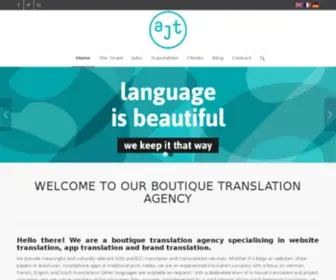 Anjajonestranslation.co.uk(Translation and Localisation Specialists) Screenshot