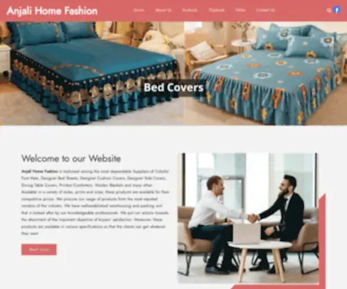 Anjalihomefashion.com(Home Furnishing Products suppliers) Screenshot