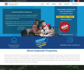 Anjanadriproperties.in(VILLA PLOTS) Screenshot