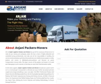 Anjanipackersmovers.in(Anjani Packers and Movers in Allahabad Varanasi Lucknow Kanpur) Screenshot