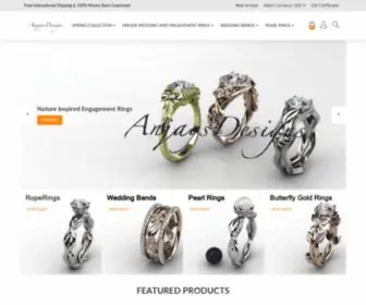 Anjaysdesigns.com(Unique Wedding & Diamond Engagement Rings) Screenshot