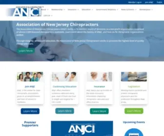 ANJC.info(Association of New Jersey Chiropractors) Screenshot