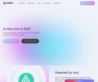 Anji.eco(A new era for DeFi) Screenshot