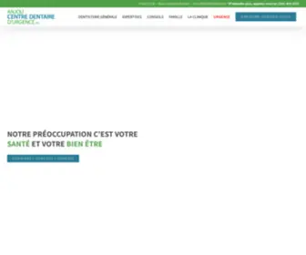 Anjoucentredentaire.com(Urgence dentaire Montréal) Screenshot