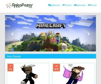 Ankapazar.com(Ucuz Garantili Minecraft Premium Sat) Screenshot