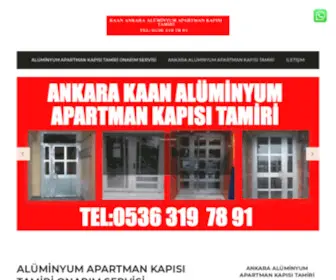 Ankaraaluminyumapartmankapisitamiri.com(ANKARA KAAN ALÜMİNYUM APARTMAN KAPISI TAMİRİ SERVİSİ) Screenshot