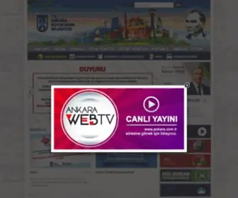 Ankara.bel.tr(T.C. Ankara Büyükşehir Belediyesi) Screenshot