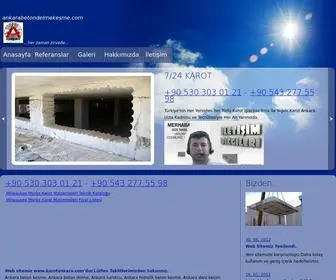 Ankarabetondelmekesme.com(Ankarada Karot Karot Ankara) Screenshot