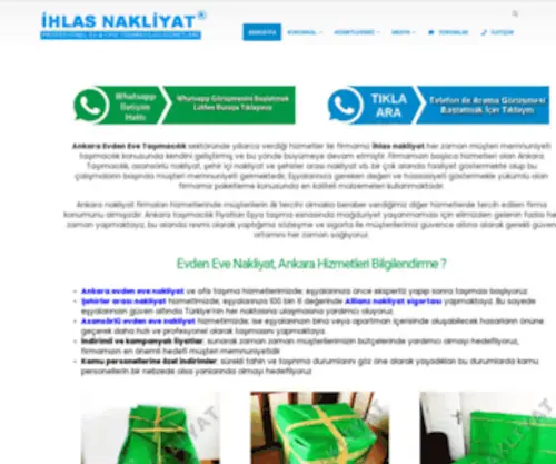 Ankaraeveevdennakliyat.com(Ankara Nakliyat) Screenshot