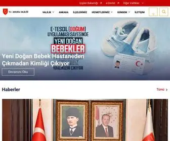 Ankara.gov.tr(Ankara Valiliği) Screenshot