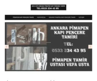 Ankarapimapenkapipenceretamiri.com(VEFA PİMAPEN TAMİRİ) Screenshot