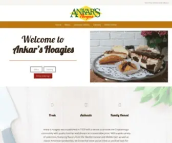 Ankarshoagiesonline.com(Ankar's Hoagies) Screenshot