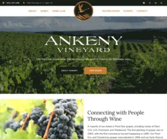 Ankenyvineyard.com(Estate Wines and Wood) Screenshot