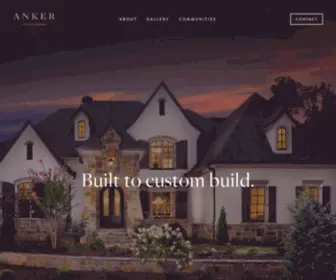 Ankercustomhomes.com(Anker) Screenshot