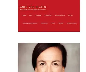 Ankevonplaten.de(Leadership-Coaching) Screenshot