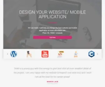 Ankitbali.in(#1 Website and application development coder) Screenshot