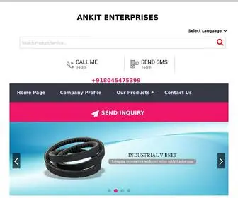 Ankitbearings.com(Grease Gun Trader in Kolkata) Screenshot