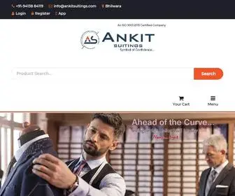 Ankitsuitings.com(Uniform Fabric Manufacturer & Supplier in Bhilwara) Screenshot