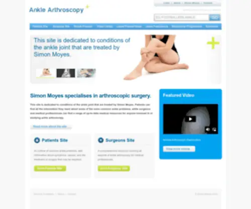 Ankle-Arthroscopy.co.uk(Ankle Arthroscopy) Screenshot