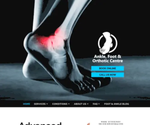 Ankleandfootcentre.com.au(Ankle, Foot & Orthotic Centre) Screenshot