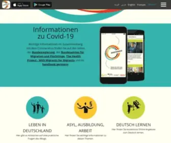 Ankommenapp.de(Startseite) Screenshot