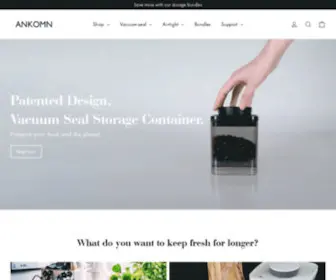 Ankomn.com(Safeguarding Flavor with best smart vacuum and airtight seal canisters) Screenshot