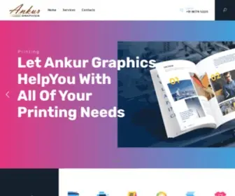 Ankurgraphics.com(Printing Services) Screenshot