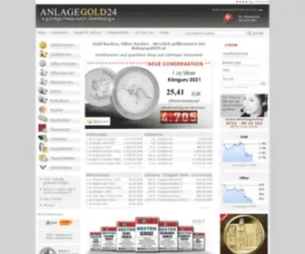 Anlagegold24.at(Gold kaufen) Screenshot