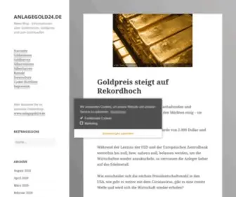 Anlagegold24.blog(News-Blog) Screenshot