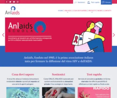 Anlaids.it(ANLAIDS Onlus) Screenshot