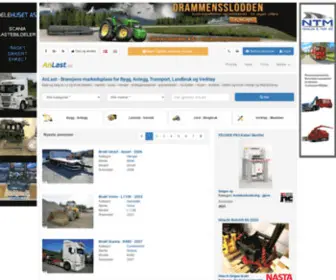 Anlast.no(Kjøp og salg av ny og brukt lastebil – varebil – buss – henger) Screenshot