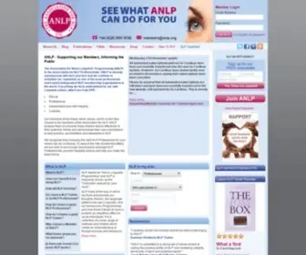 ANLP.org(The Association for Neuro Linguistic Programming) Screenshot