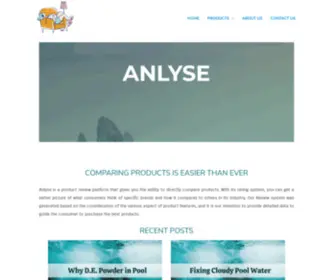 Anlyse.org(Product Recommendation with Detailed Review) Screenshot