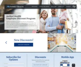 Anmedhealthemployeediscounts.com(AnMed Health Employee Discount Program) Screenshot