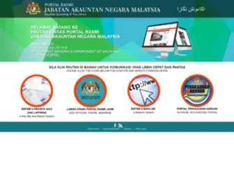 ANM.gov.my(Portal Rasmi Jabatan Akauntan Negara Malaysia) Screenshot