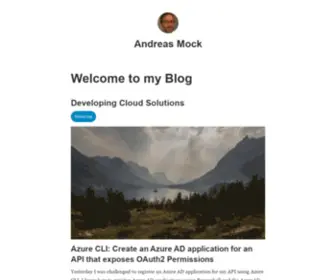 Anmock.blog(Andreas Mock) Screenshot