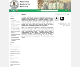 ANM.org.br(Academia Nacional de Medicina) Screenshot