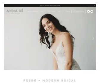 Anna-BE.com(Romantic, Timeless, & Luxury Bridal Shop｜anna bé bridal boutique) Screenshot
