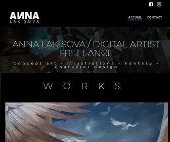 Anna-Lakisova.com(Anna Lakisova Art) Screenshot