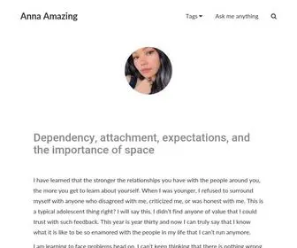 Annaamazing.com(Anna Amazing) Screenshot