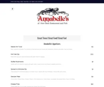 Annabellesofnewbern.com(Front Page) Screenshot