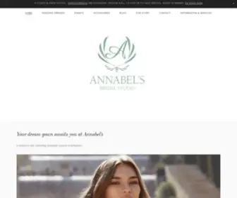 Annabelsbridal.com.au(Annabel's Bridal Studio) Screenshot