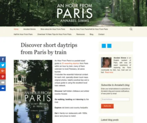 Annabelsimms.com(An Hour From Paris) Screenshot